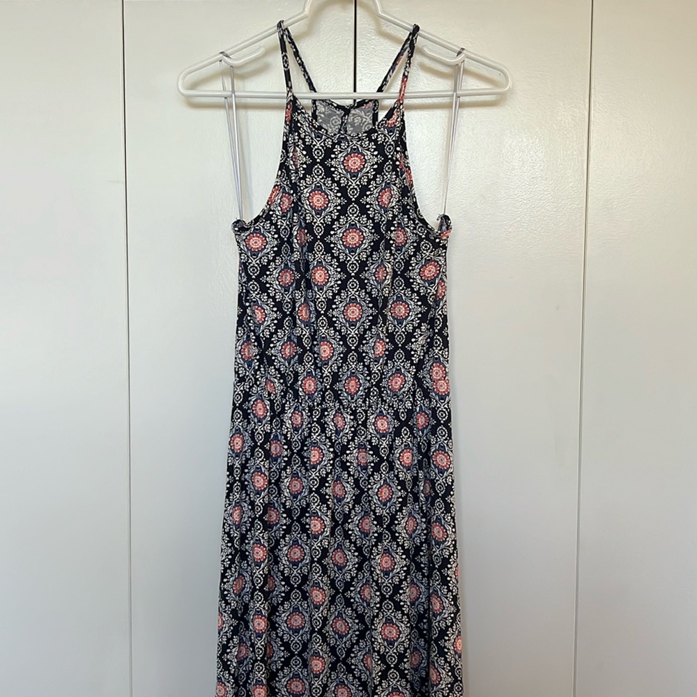 French Gray Maxi Dress